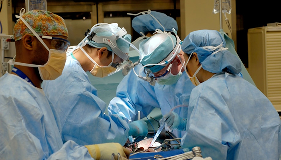 Surgery team in operating room